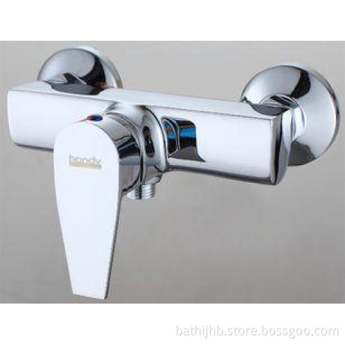 Single Handle Square Brass Bathroom Sink Faucets , Two hole